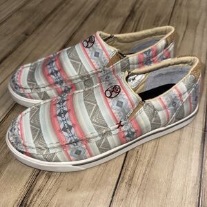 Twisted X® Children's Hooey Loper Pink Multi Slip On Shoes YHYC007 Size 5
